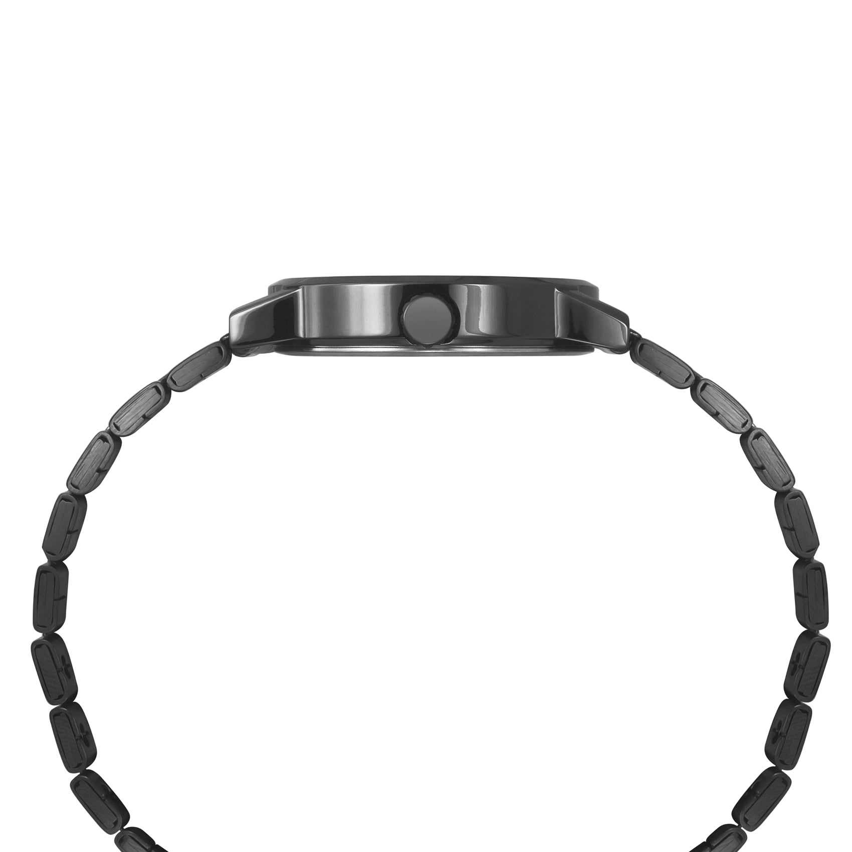 Helix By Timex Black Round Analog Stainless Steel Watch Men -TW035HG12