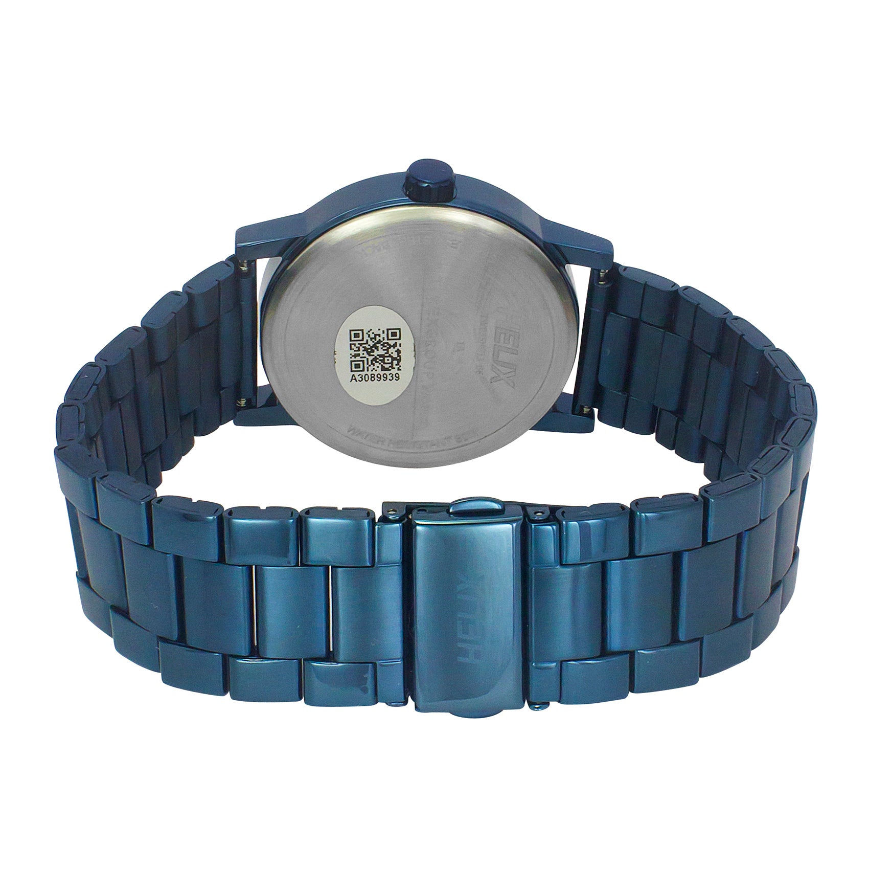 Helix By Timex Blue Round Analog Stainless Steel Watch Men -TW035HG13