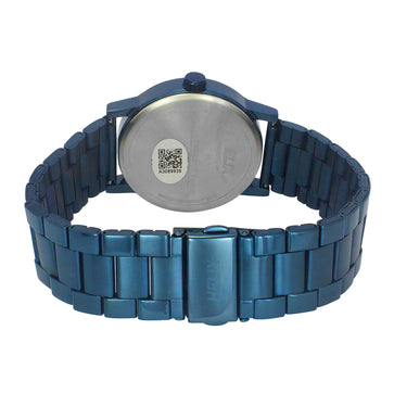 Helix By Timex Blue Round Analog Stainless Steel Watch Men -TW035HG13