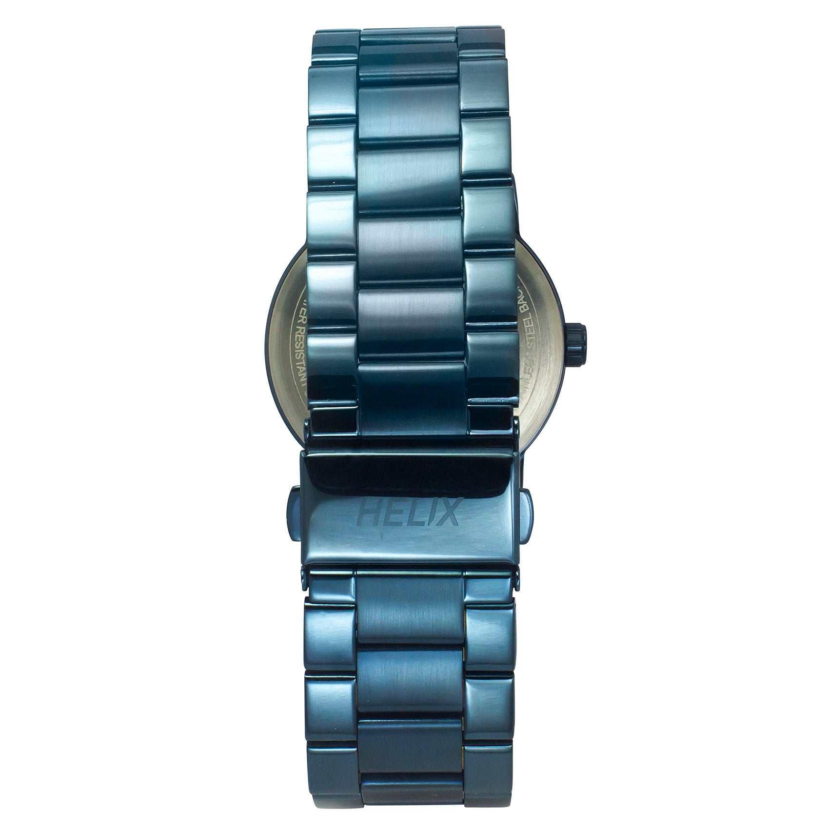 Helix By Timex Blue Round Analog Stainless Steel Watch Men -TW035HG13