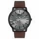 Helix By Timex Grey Round Analog Silicone Watch Men -TW039HG18