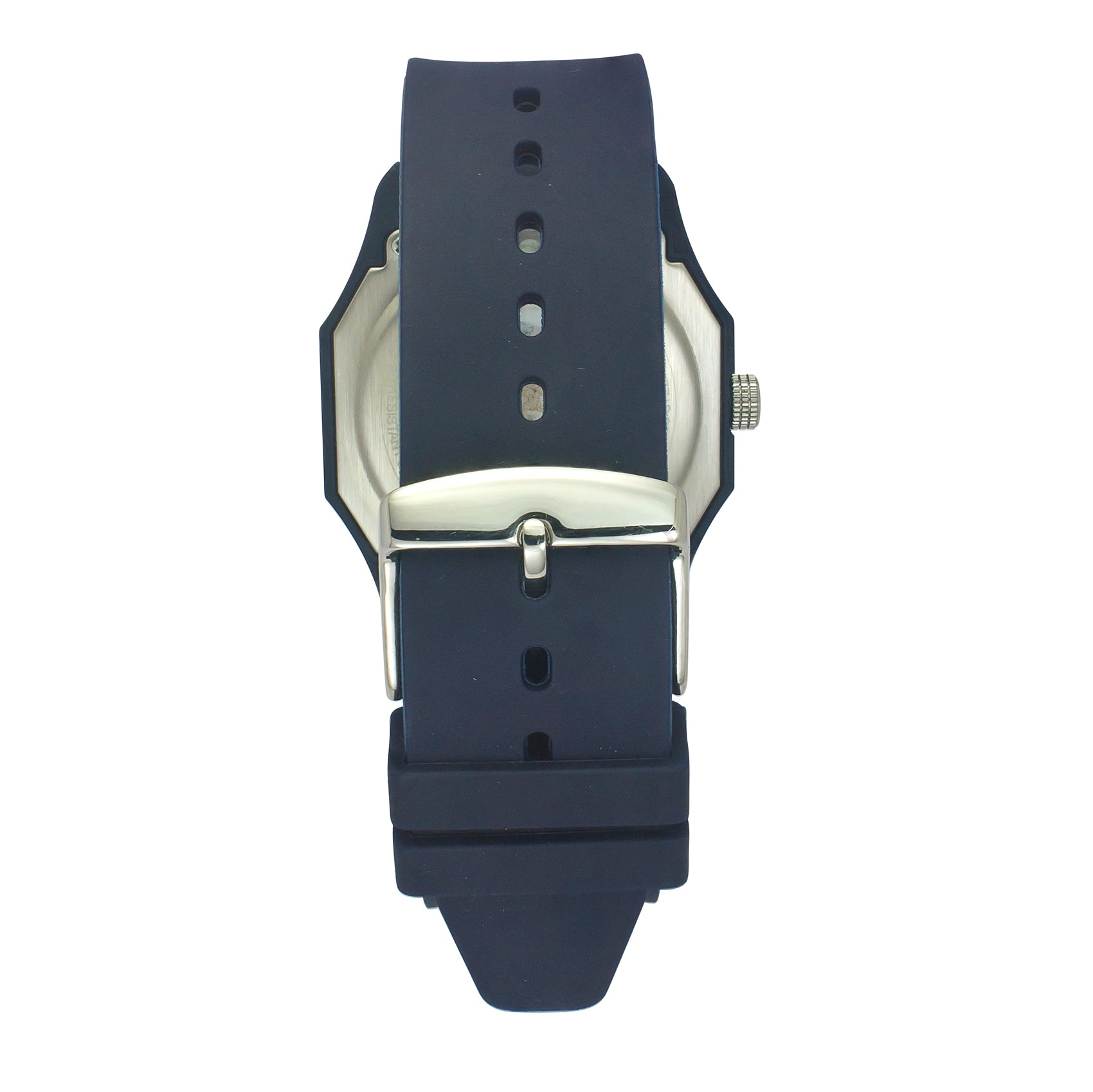 Helix By Timex Blue Octagon Analog Silicone Watch Men -TW041HG14