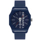 Helix By Timex Blue Octagon Analog Silicone Watch Men -TW041HG14