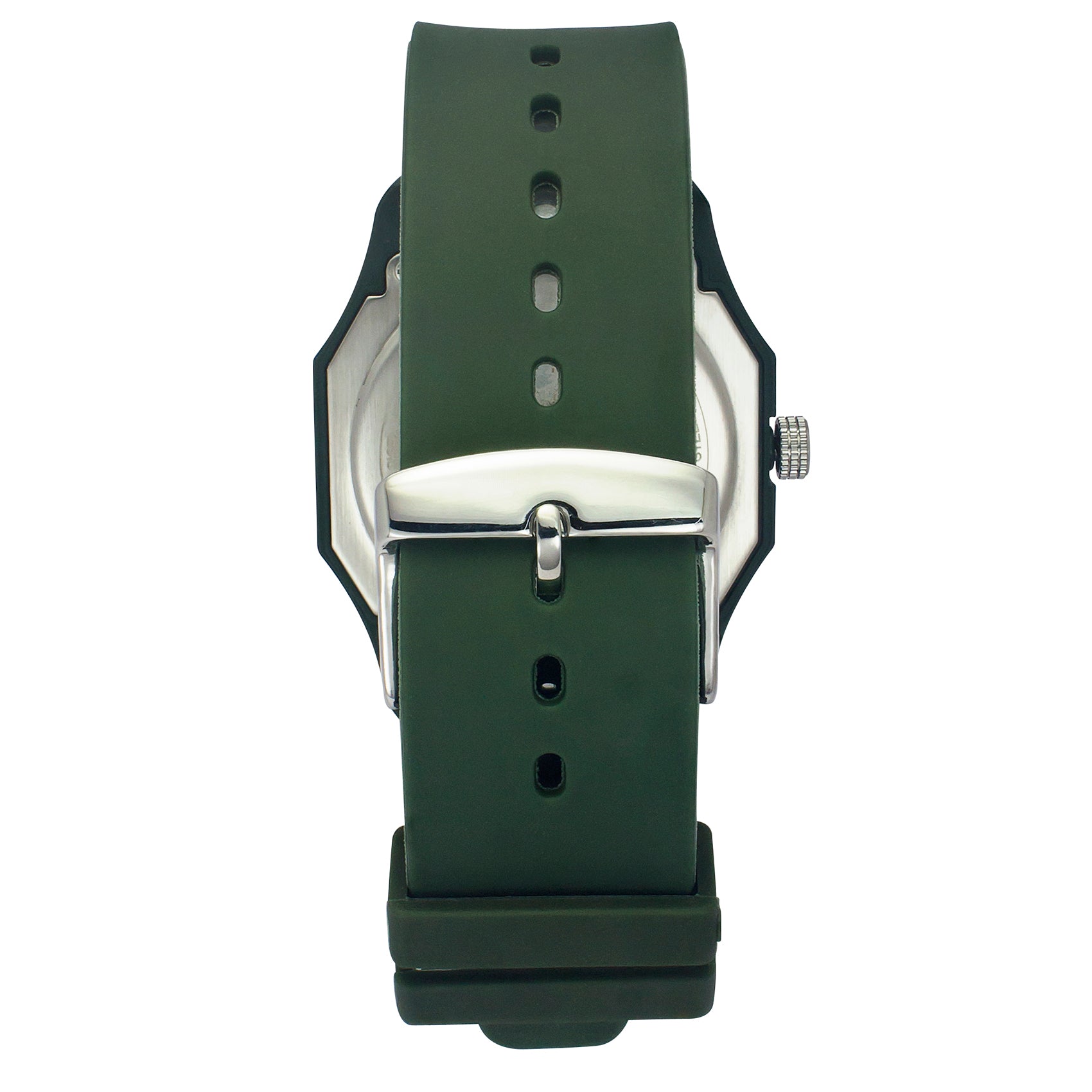 Helix By Timex Black Octagon Analog Silicone Watch Men -TW041HG15