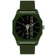 Helix By Timex Black Octagon Analog Silicone Watch Men -TW041HG15