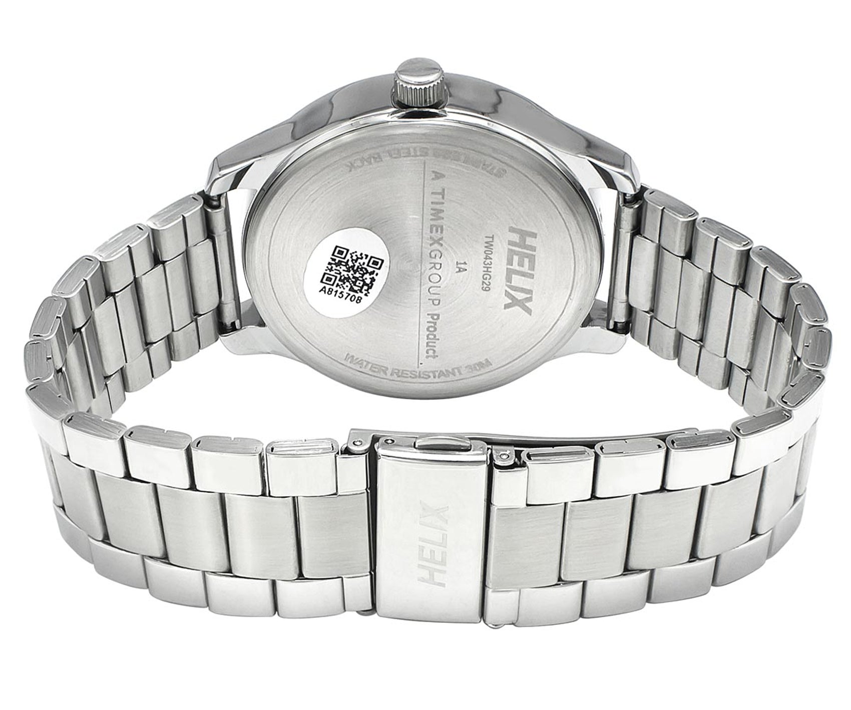 Helix By Timex Round 46mm Silver Dial Analog Men Watch - TW043HG29