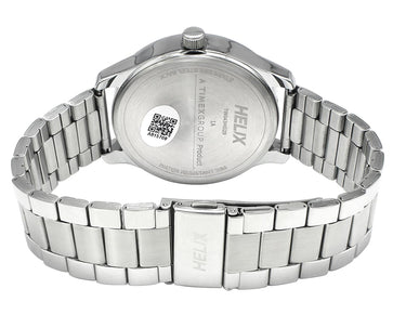 Helix By Timex Round 46mm Silver Dial Analog Men Watch - TW043HG29