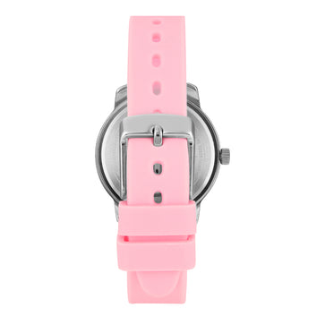 Helix By Timex Pink Round Analog Silicone Watch Women -TW048HL14