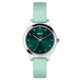 Helix By Timex Green Round Analog Leather Watch Women -TW049HL05