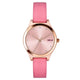 Helix By Timex Pink Round Analog Leather Watch Women -TW049HL06