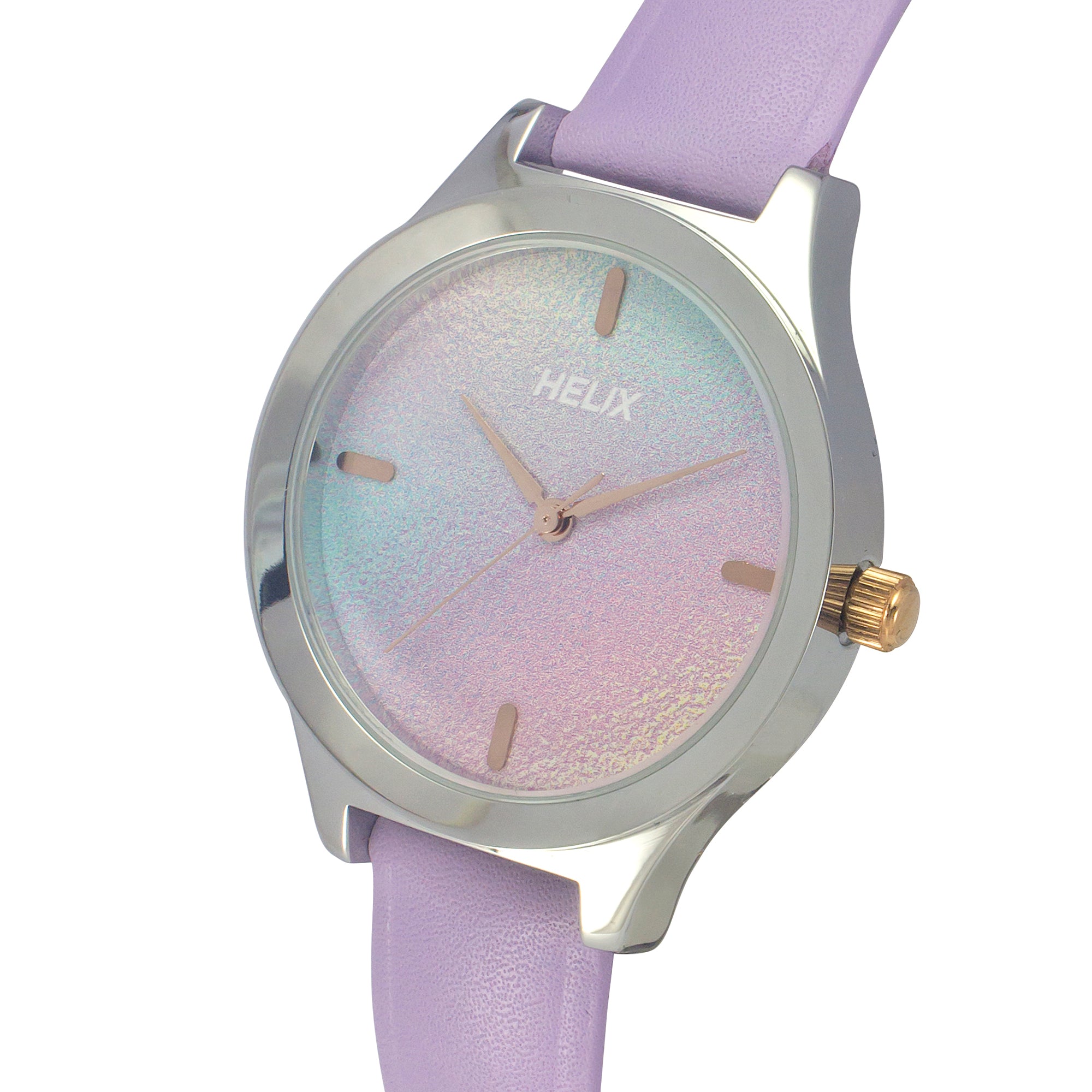 Helix By Timex Multi Color Round Analog Leather Watch Women -TW049HL09