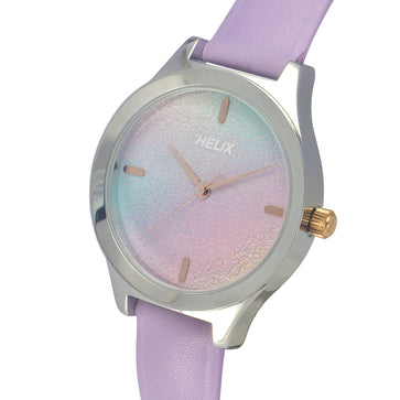 Helix By Timex Multi Color Round Analog Leather Watch Women -TW049HL09