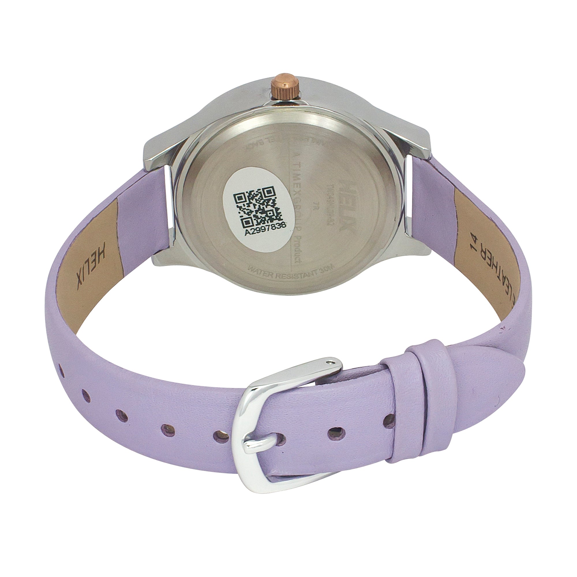 Helix By Timex Multi Color Round Analog Leather Watch Women -TW049HL09