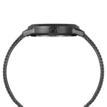 Helix By Timex Black Round Analog Stainless Steel Watch Men -TW051HG00