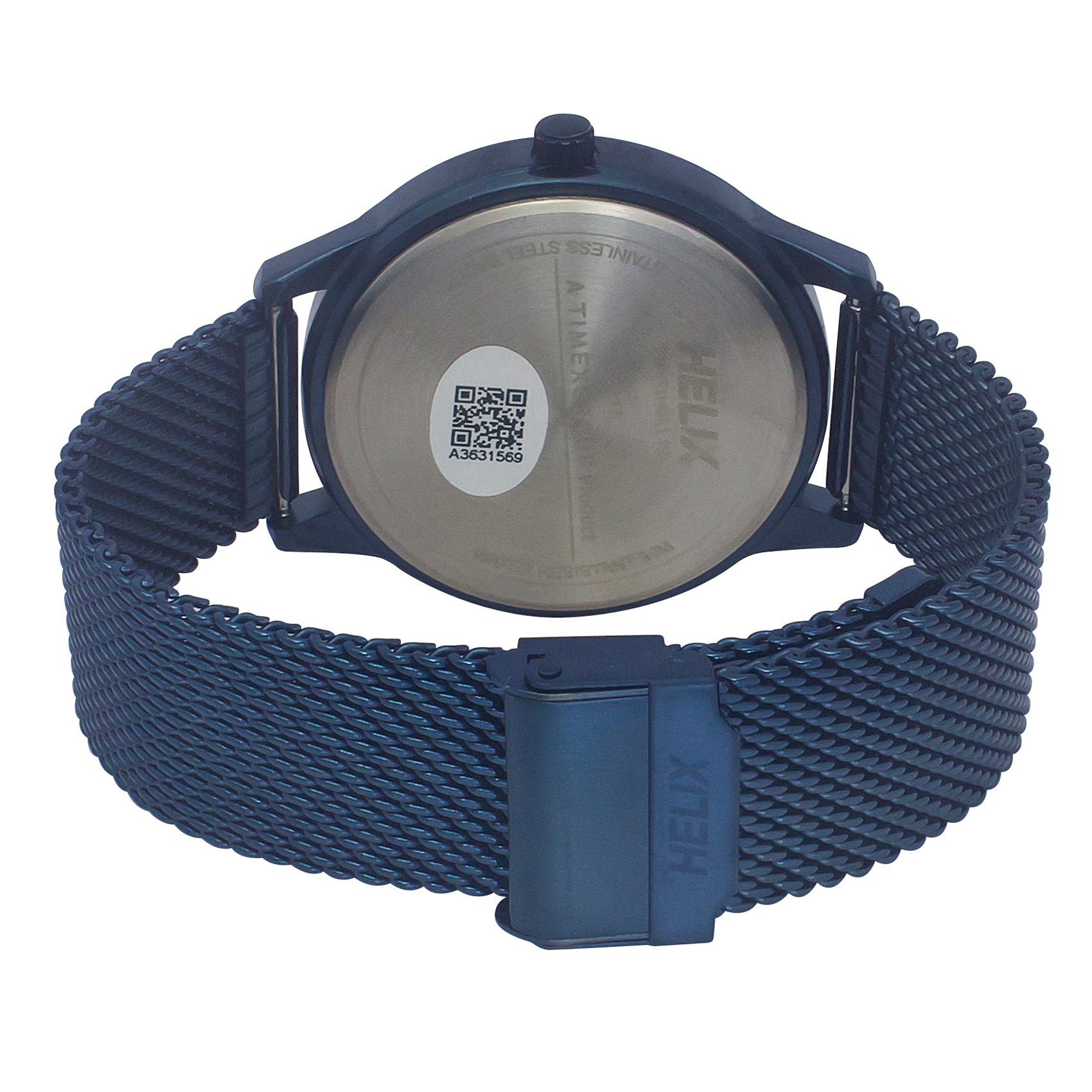 Helix By Timex Blue Round Analog Stainless Steel Watch Men -TW051HG01