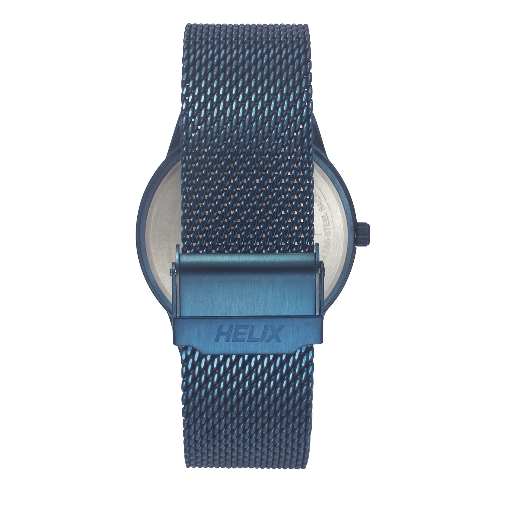 Helix By Timex Blue Round Analog Stainless Steel Watch Men -TW051HG01