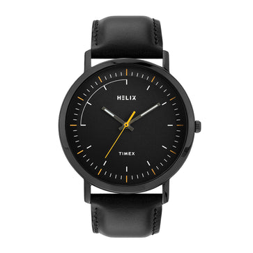 Helix By Timex Round 42mm Black Dial Analog Men Watch - TW053HG13T