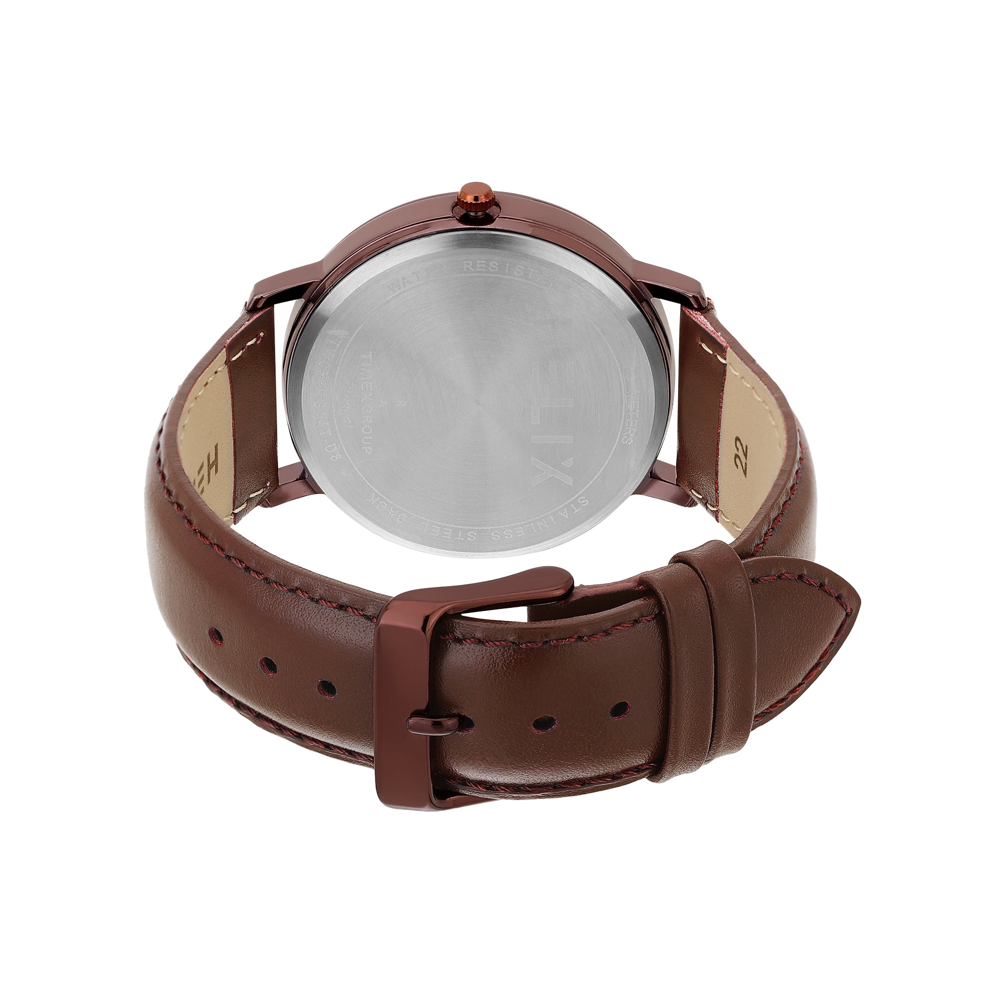 Helix By Timex Round 42mm Brown Dial Analog Men Watch - TW053HG14T