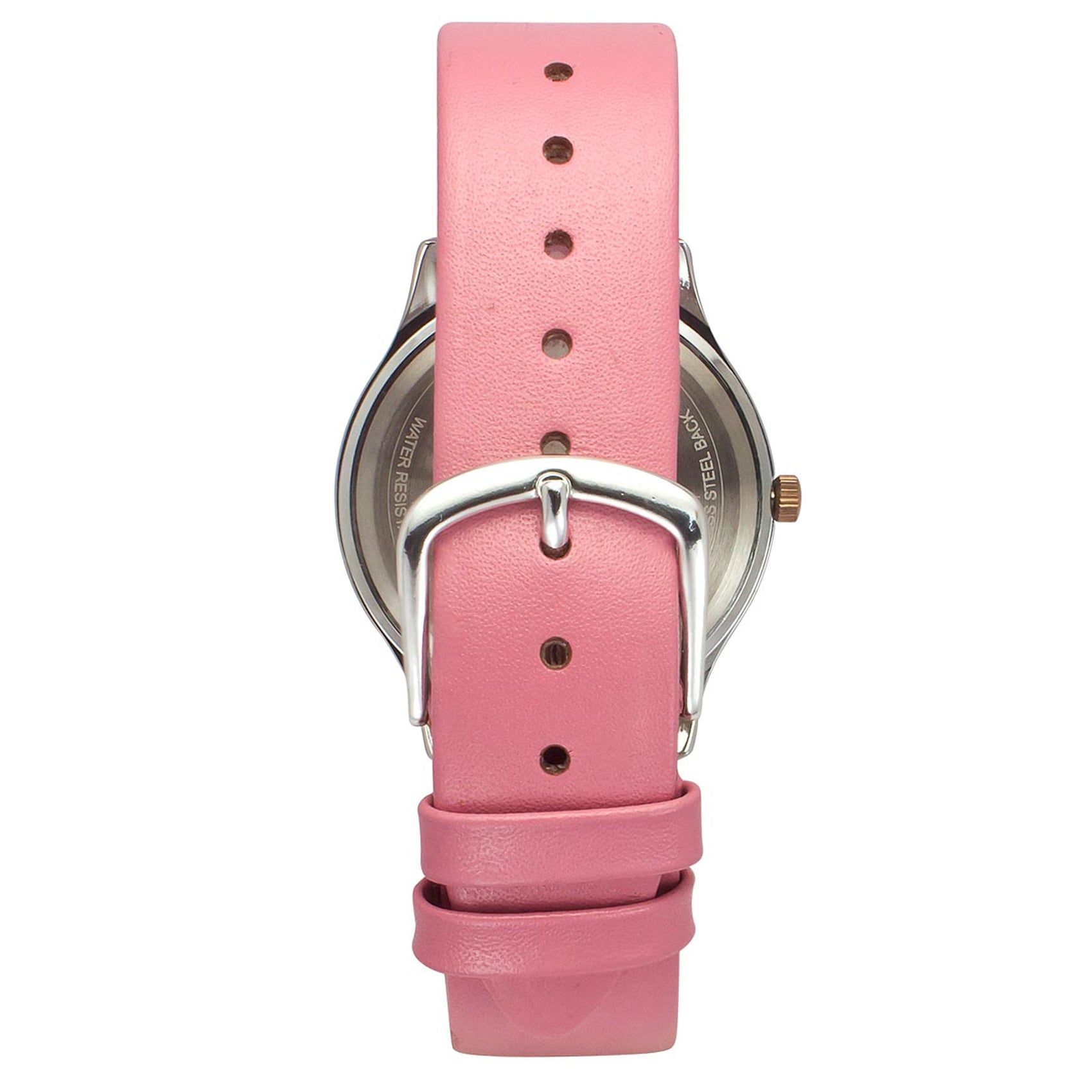Helix By Timex Pink Round Analog Leather Watch Women -TW053HL04