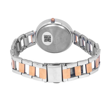 Helix By Timex Black Round Analog Stainless Steel Watch Women -TW054HL02