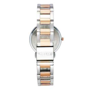 Helix By Timex Black Round Analog Stainless Steel Watch Women -TW054HL02