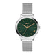 Helix By Timex Green Round Analog Stainless Steel Watch Women -TW055HL03