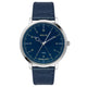 Helix By Timex Blue Round Analog Leather Watch Men -TW056HG02