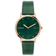 Helix By Timex Green Round Analog Leather Watch Women -TW056HL07T