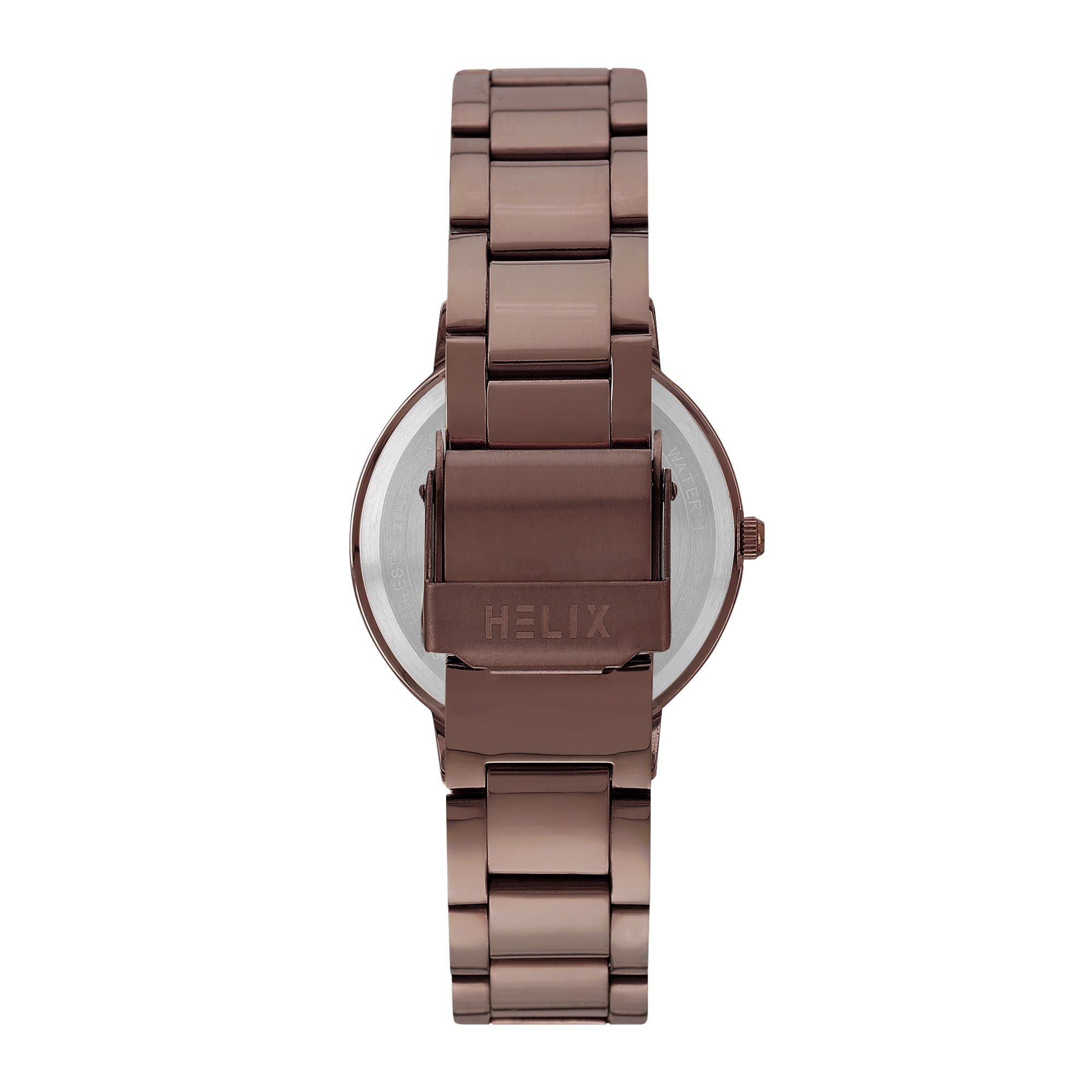 Helix By Timex Round 34mm Brown Dial Analog Women Watch - TW056HL10T