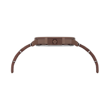 Helix By Timex Round 34mm Brown Dial Analog Women Watch - TW056HL10T