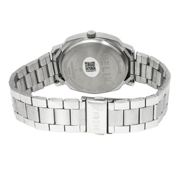 Helix Men Silver Square Dial Quartz Analog Watch - TW057HG00