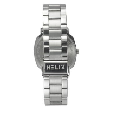 Helix Men Silver Square Dial Quartz Analog Watch - TW057HG00