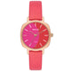 Helix Women Red/Pink Square Dial Quartz Analog Watch - TW057HL01