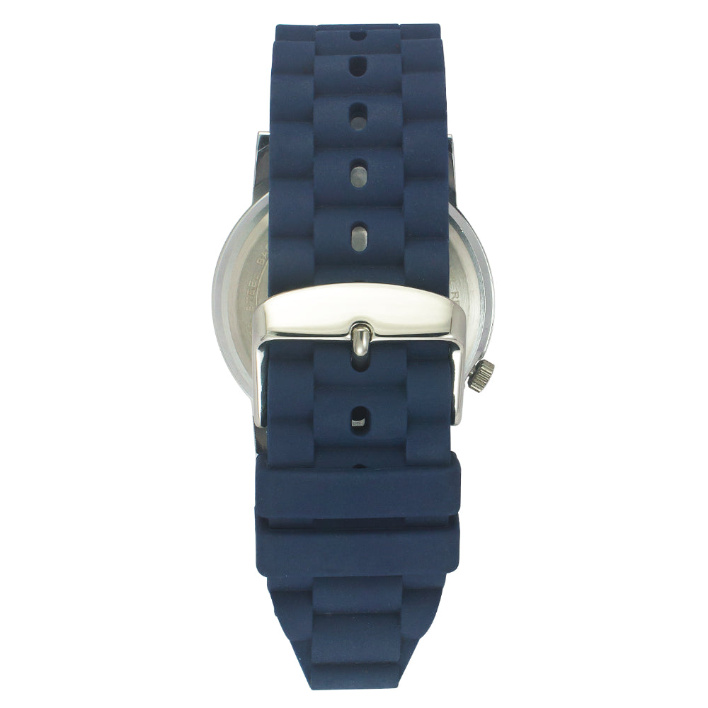 Helix By Timex Blue Round Analog Silicone Watch Men -TW058HG00