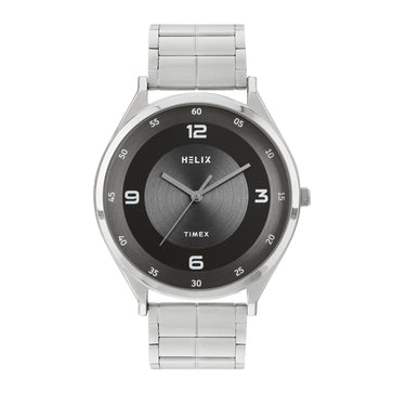 Helix By Timex Round 42mm Grey Dial Analog Men Watch - TW060HG05T