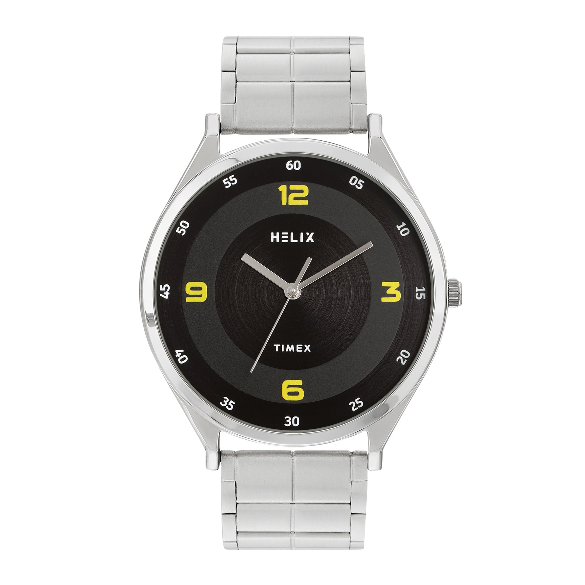 Helix By Timex Round 42mm Black Dial Analog Men Watch - TW060HG06T