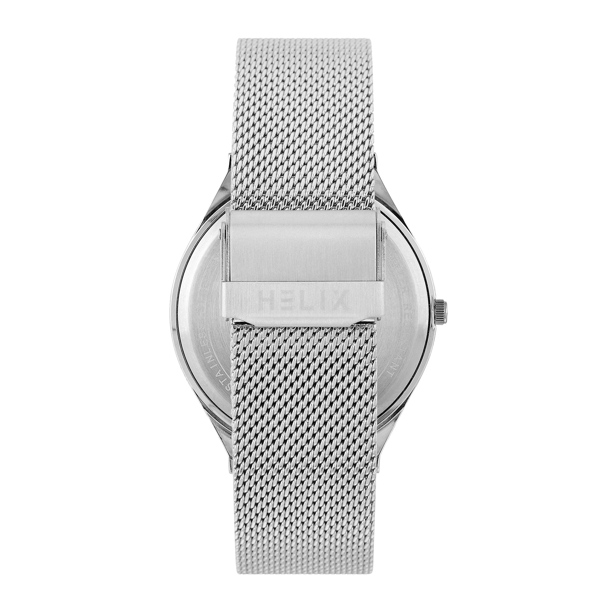 Helix By Timex Round 42mm Blue Dial Analog Men Watch - TW060HG07T