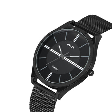 Helix By Timex Round 42mm Black Dial Analog Men Watch - TW060HG09T