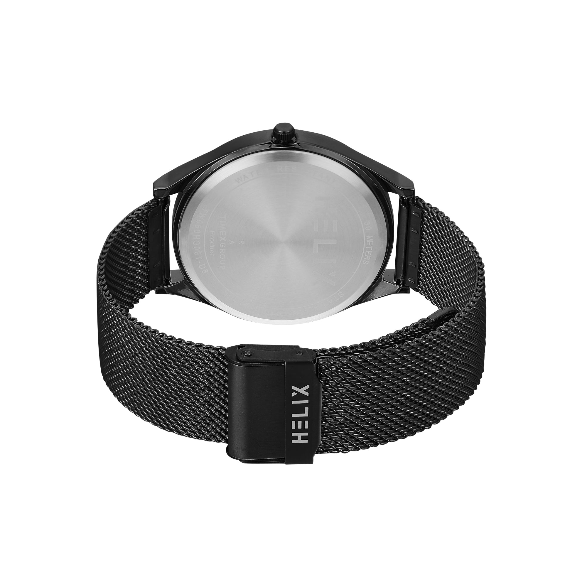 Helix By Timex Round 42mm Black Dial Analog Men Watch - TW060HG09T