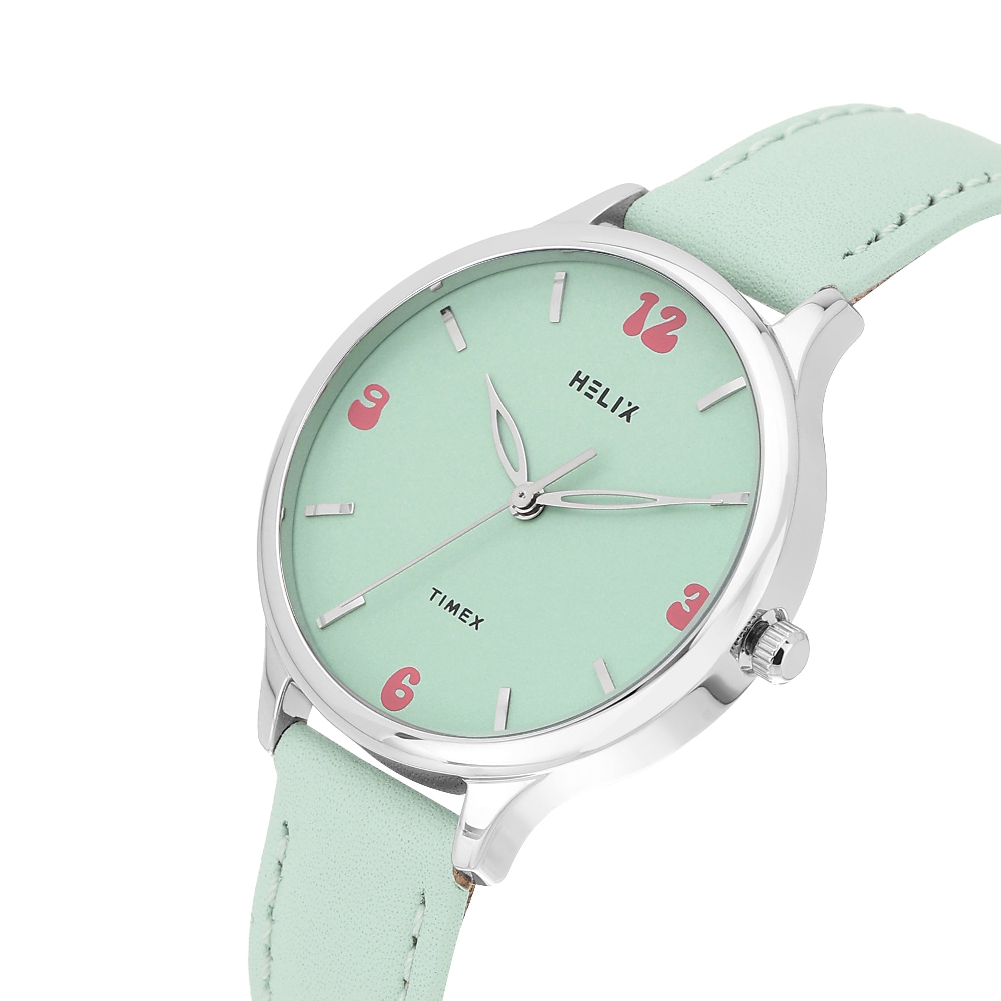 Helix By Timex Round 34mm Blue Dial Analog Women Watch - TW060HL06T