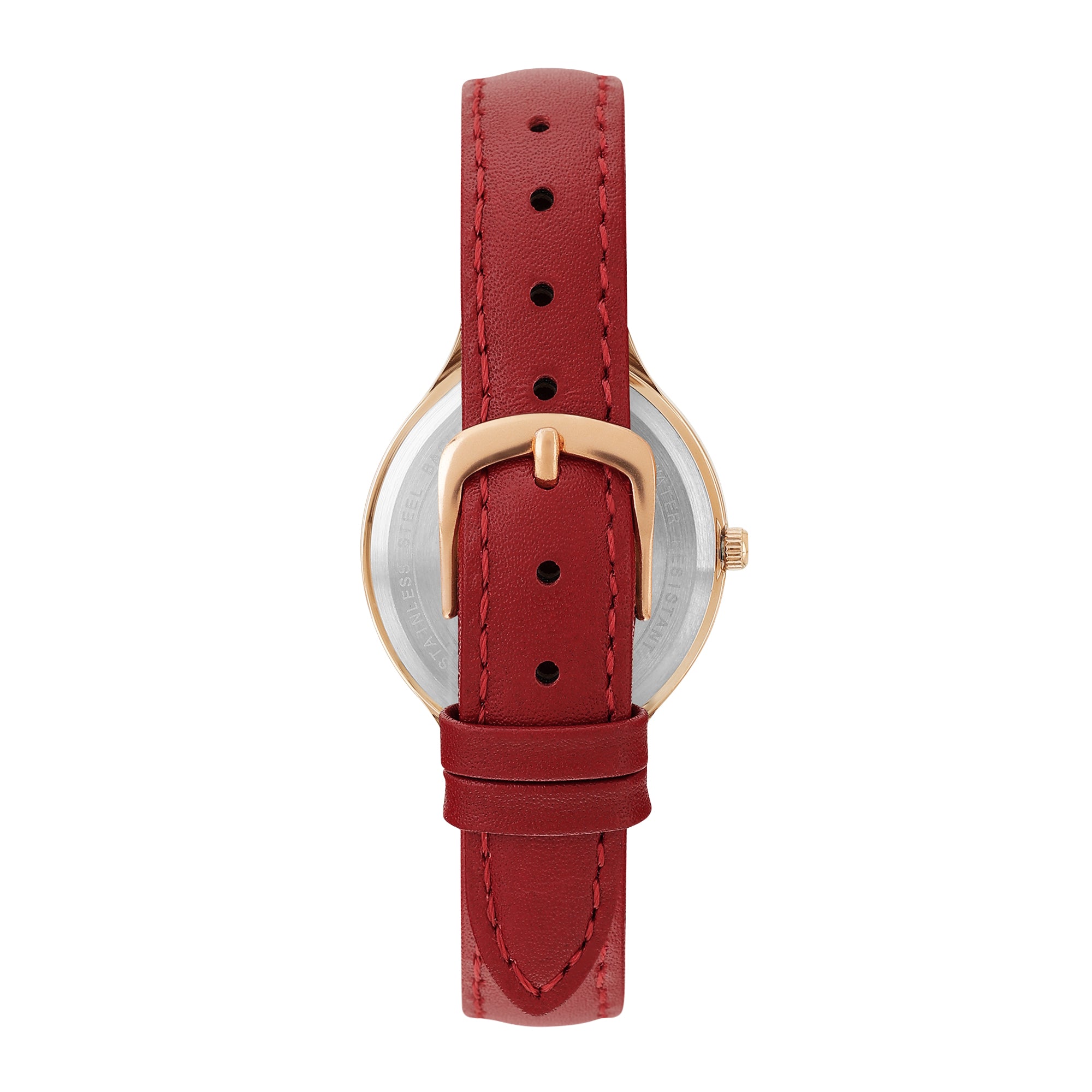 Helix By Timex Round 34mm Red Dial Analog Women Watch - TW060HL07T