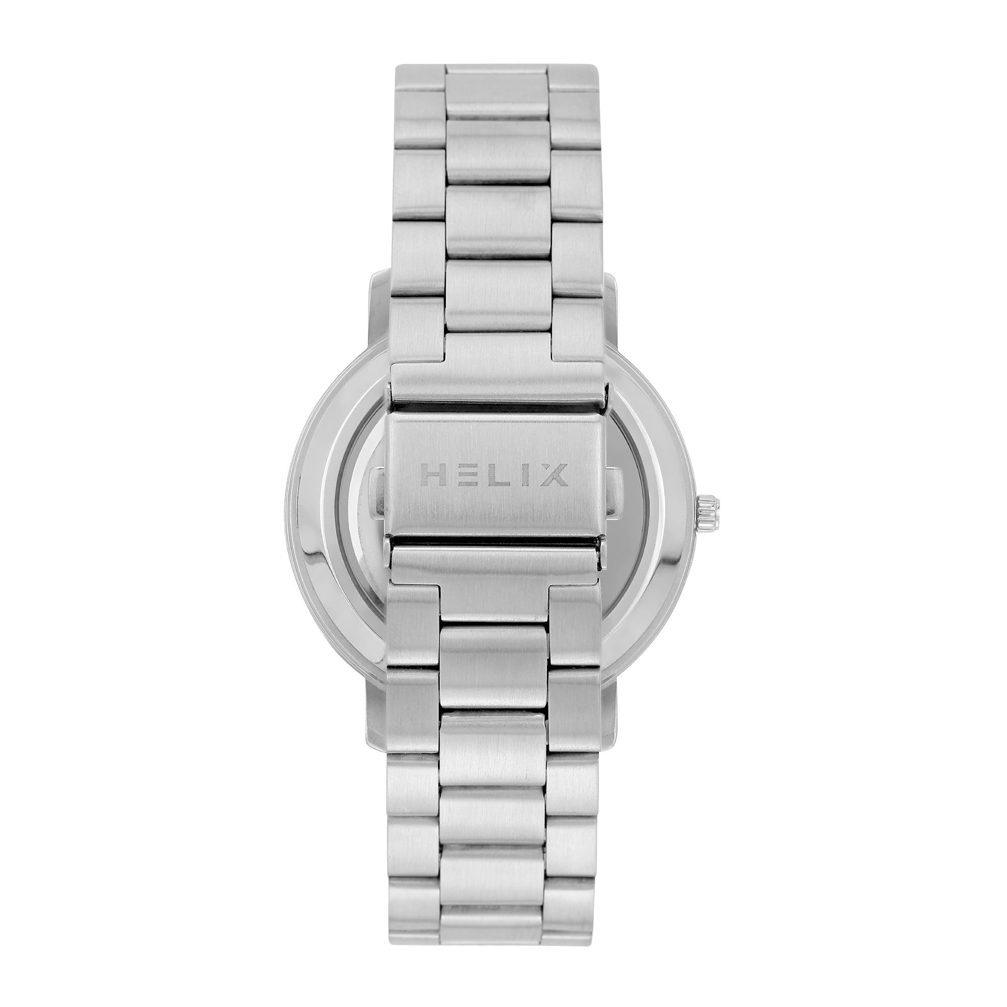 Helix By Timex Round 42mm Silver Dial Analog Men Watch - TW063HG01T