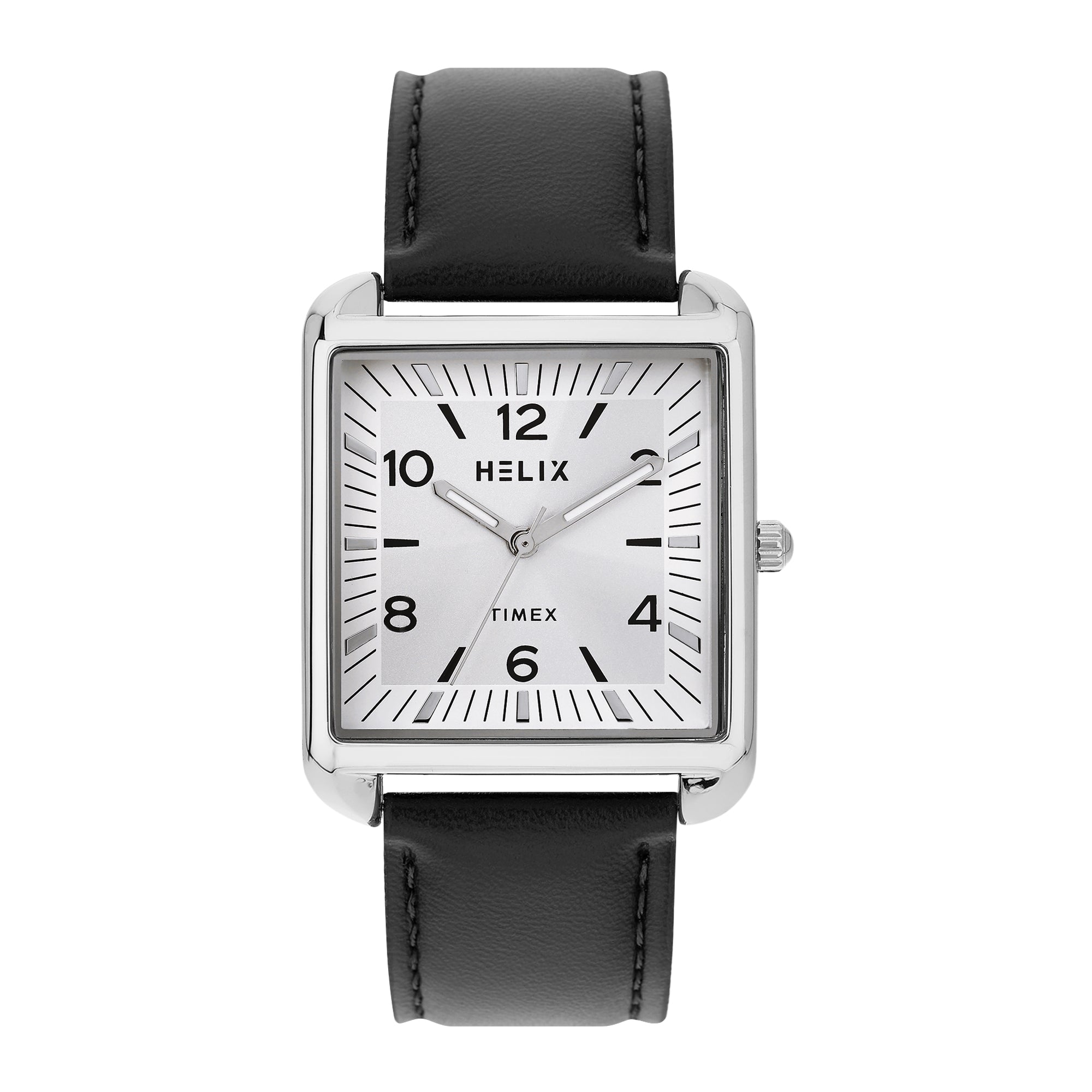 Helix By Timex Rectangle 36mm White Dial Analog Men Watch - TW064HG00T