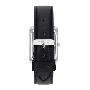 Helix By Timex Rectangle 36mm White Dial Analog Men Watch - TW064HG00T