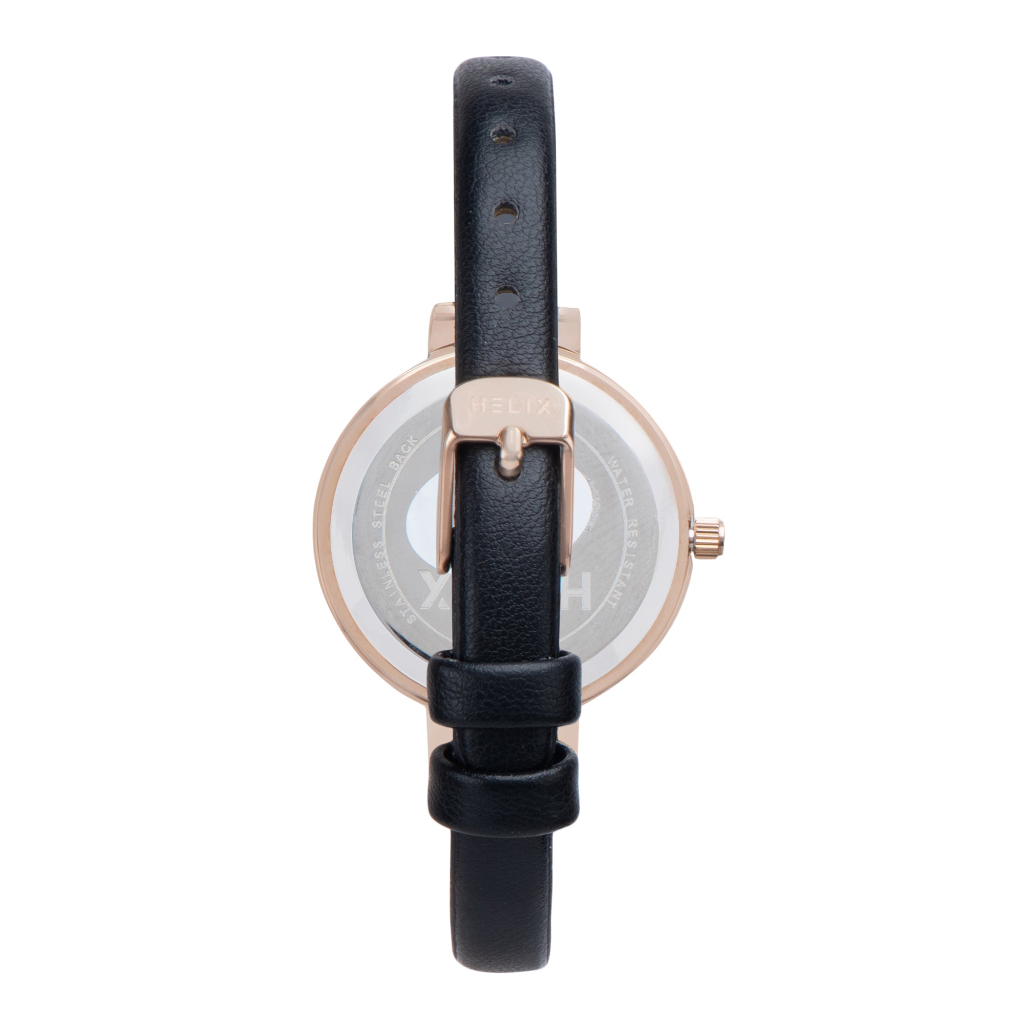 Helix By Timex Round 30mm Black Dial Analog Women Watch - TW064HL02T