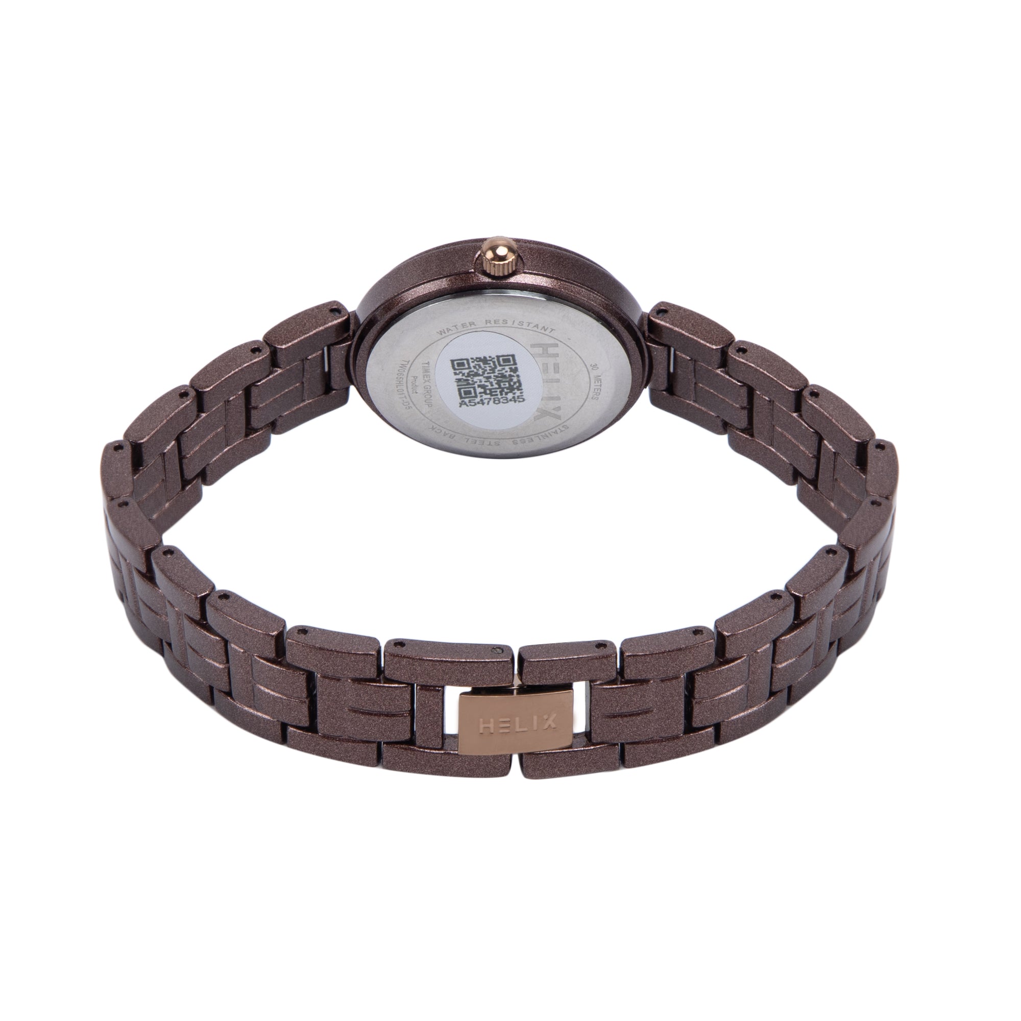 Helix By Timex Round 28mm Brown Dial Analog Women Watch - TW065HL01T
