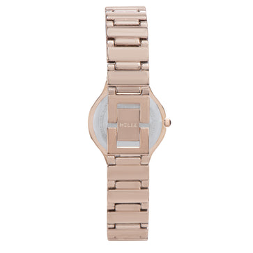 Helix By Timex Round 30mm Pink Dial Analog Women Watch - TW066HL01T