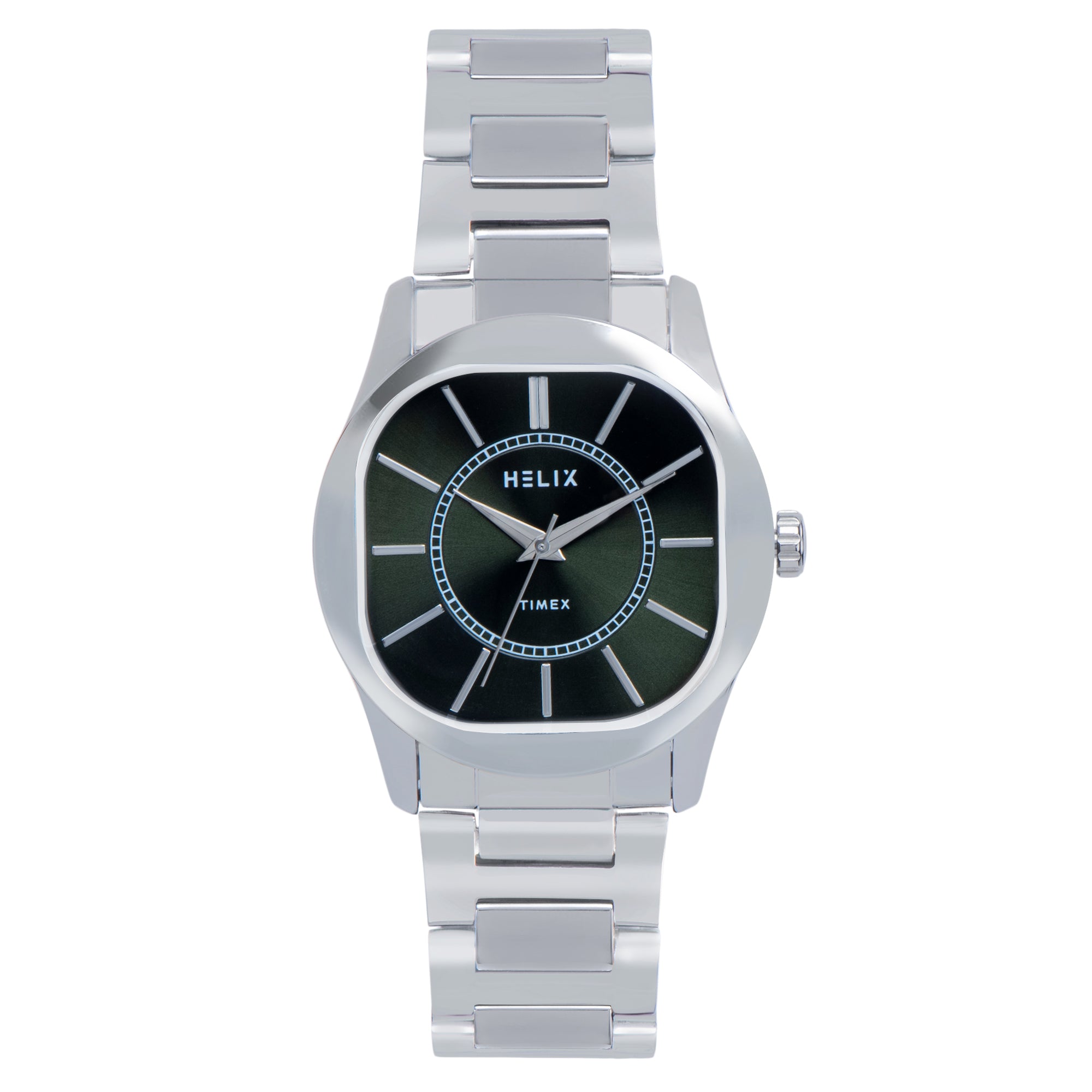 Helix By Timex Round 40mm Green Dial Analog Men Watch - TW067HG00T