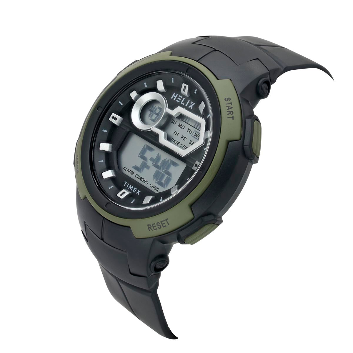 Helix By Timex Round 49mm Grey Dial Digital Men Watch - TWESK6300T