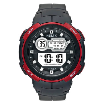 Helix By Timex Round 49mm Grey Dial Digital Men Watch - TWESK6302T